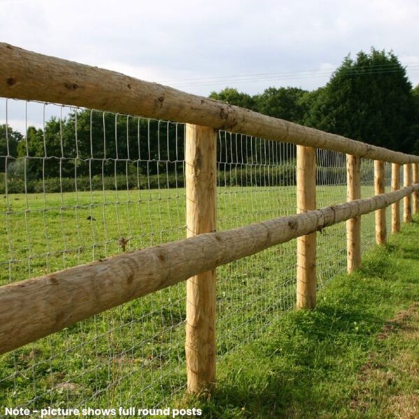 Half Round Pole - 100 x 100mm (4") 3.6m (Fully Treated) - Image 2