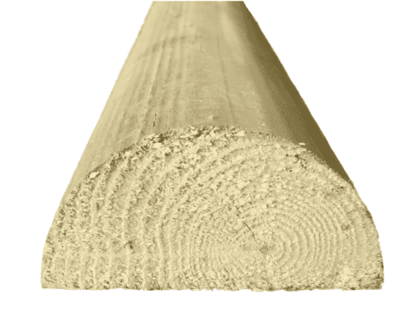 100mm Treated Half Round Rails poles dorchester weymouth bridport