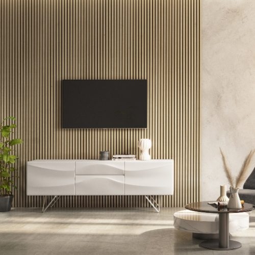 Acoustic__Slat_Wall_Panels_Light_Oak_Sound_Proofing_Interior_Design_Dorchester_Weymouth_Bridport