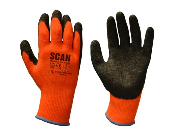 Scan Knitshell Thermal Gloves - Latex Coated (1 Pair)