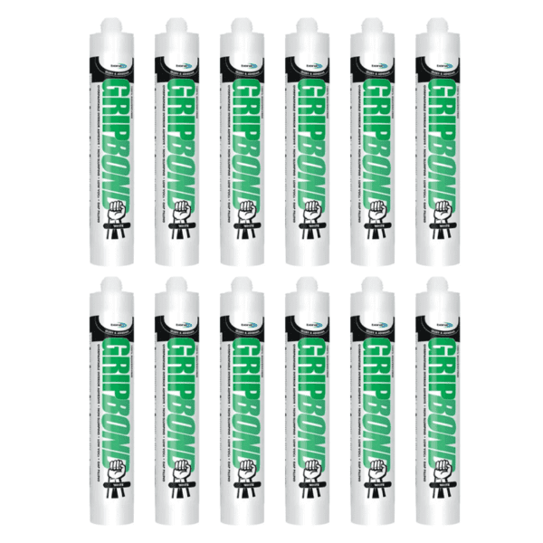 Bond It Gripbond Solvent Free Adhesive - White - 350ml (Pack Of 12)