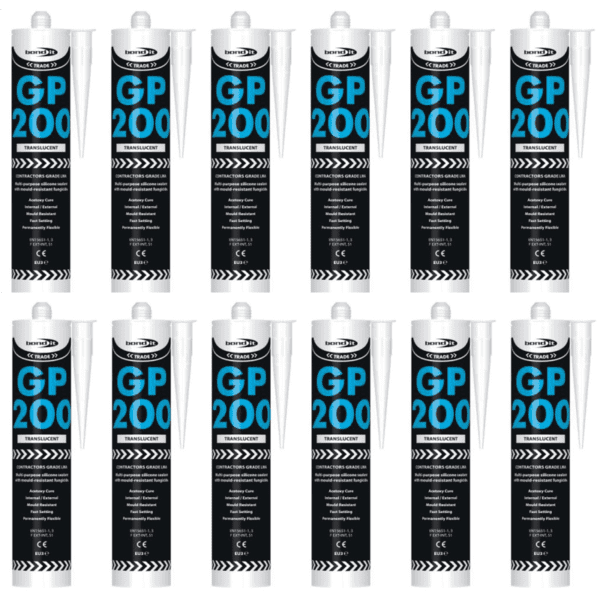 GP200 General Purpose Silicone Sealant (310ml) Translucent (Pack of 12)