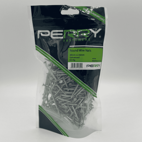 Round Wire Nails (Galvanised) - 40mm - (0.5kg)
