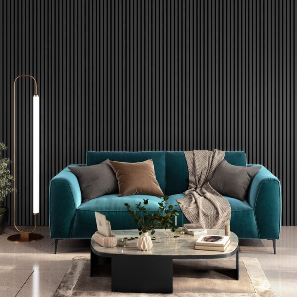 Grey Acoustic Slat Wall Panel