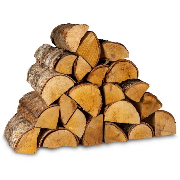 Birch Firewood 25cm Logs - 40ltr (5 Bags)